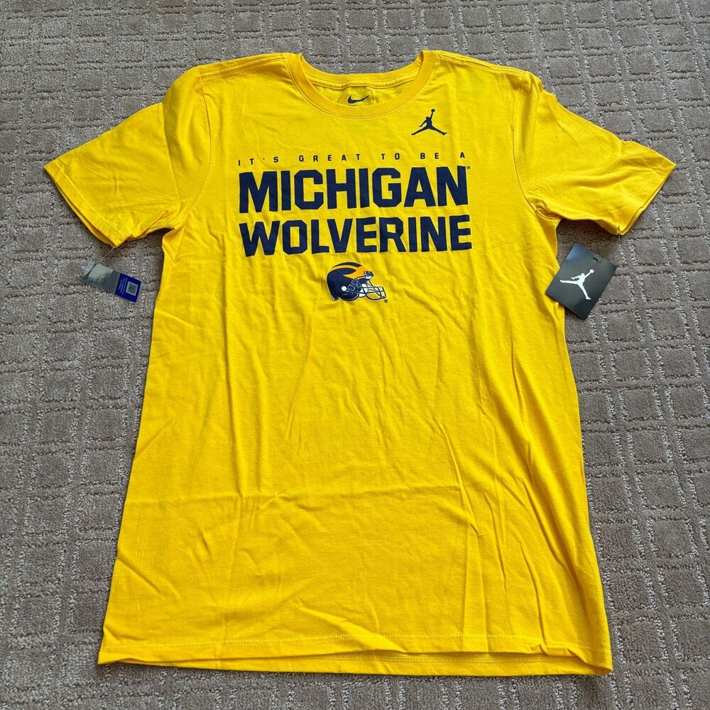 Michigan Wolverines Football 2018 Season T Shirt Mens Small Jordan Nike U of M
